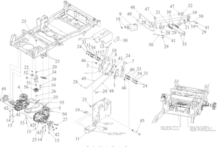 Part Location Diagram of 703-27003A MTD LINK-OVER CENTER